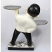 Sculpture of waiter with two dishes