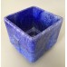 Graniver cactus pot blue square with black dish by A.D. Copier